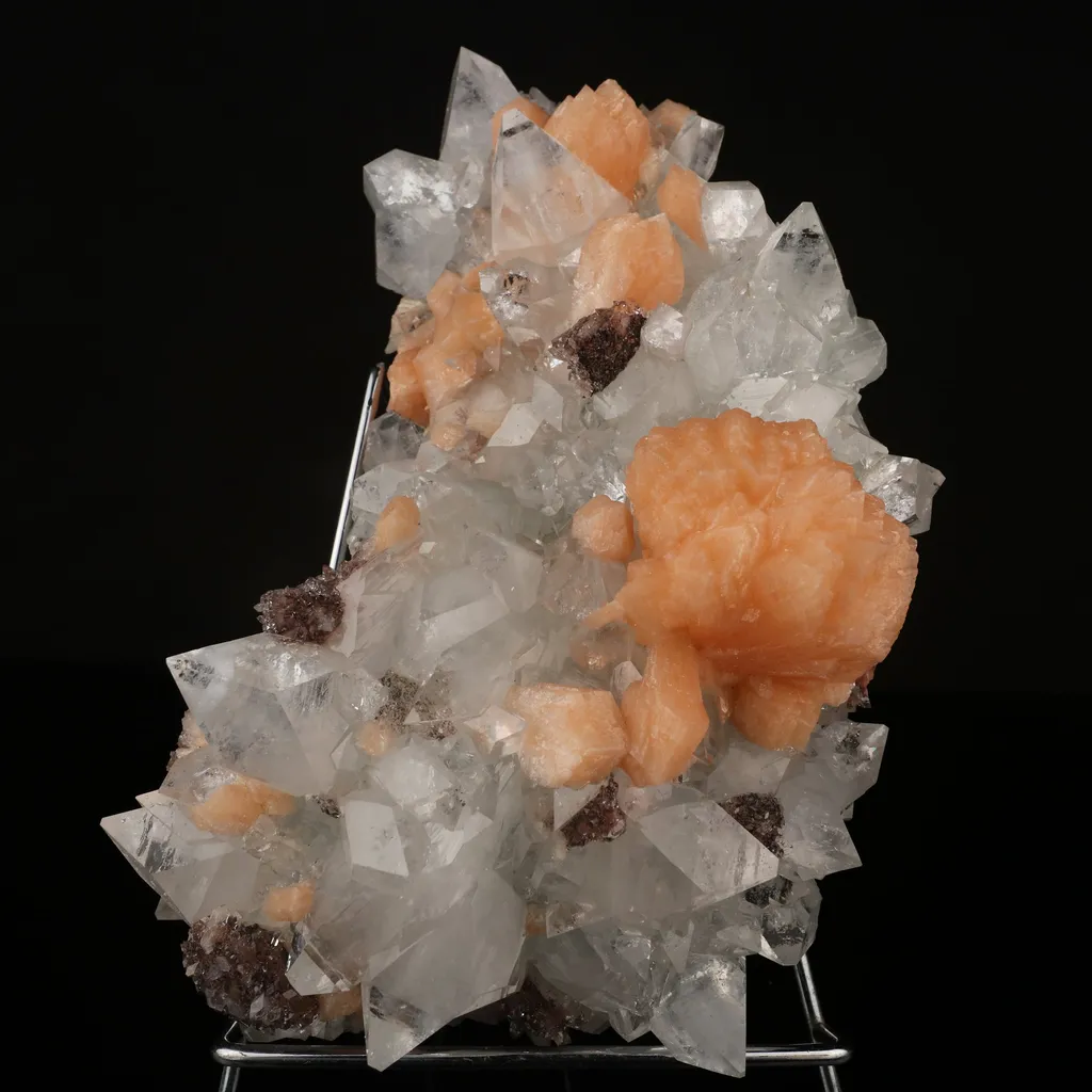 Apophyllite with Stilbite and Heulandite Natural Mineral Specimen image
