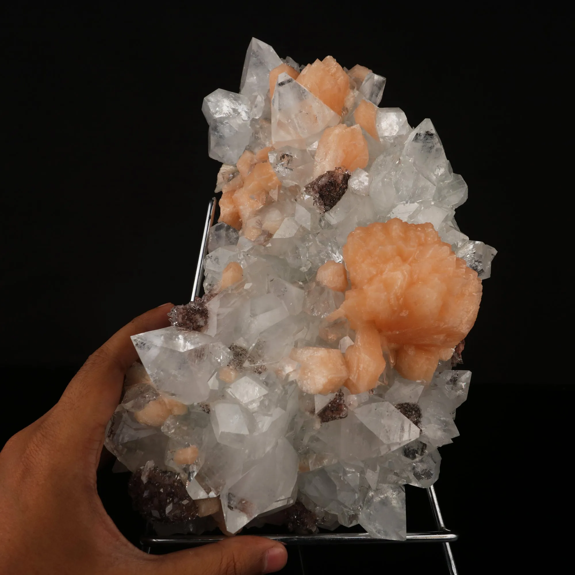 Apophyllite with Stilbite and Heulandite Natural Mineral Specimen - image 4