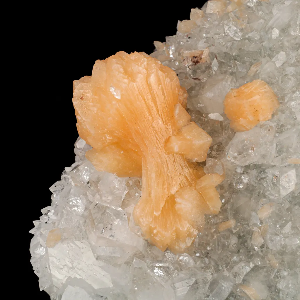 Apophyllite with Stilbite Dual Side Natural Mineral Specimen - image 5