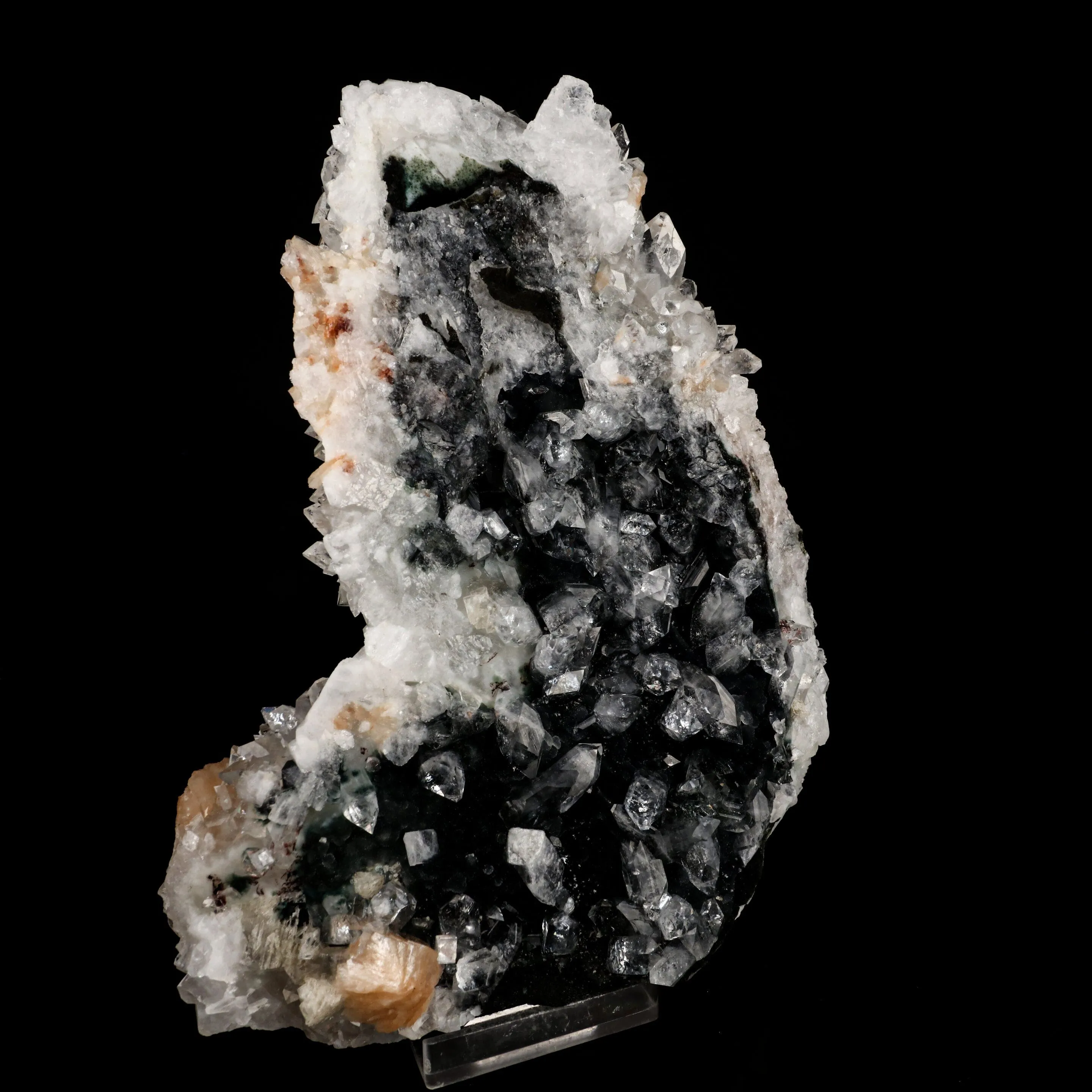 Apophyllite with Stilbite Dual Side Natural Mineral Specimen - image 8