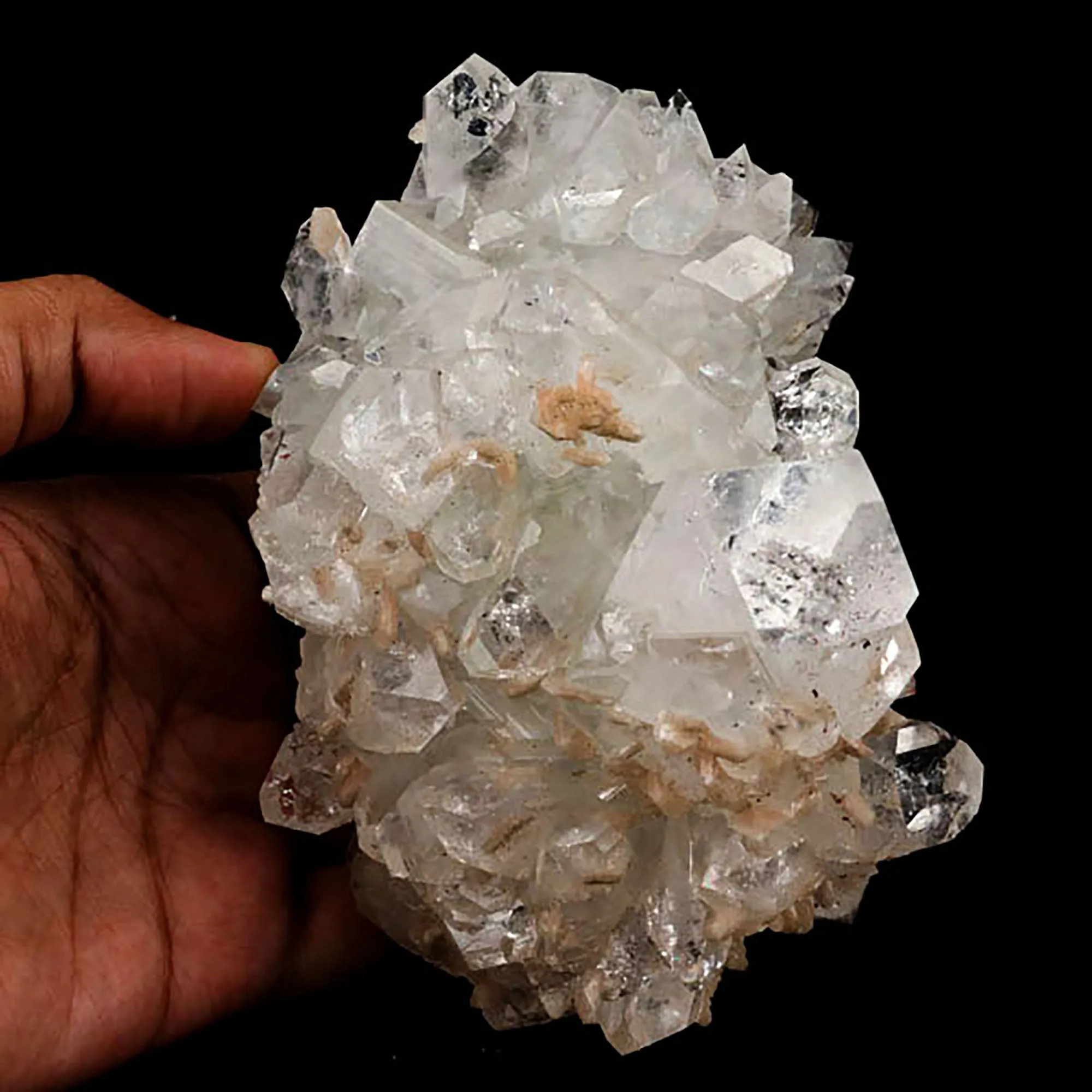 Apophyllite with Stilbite Natural Mineral Specimen - image 5