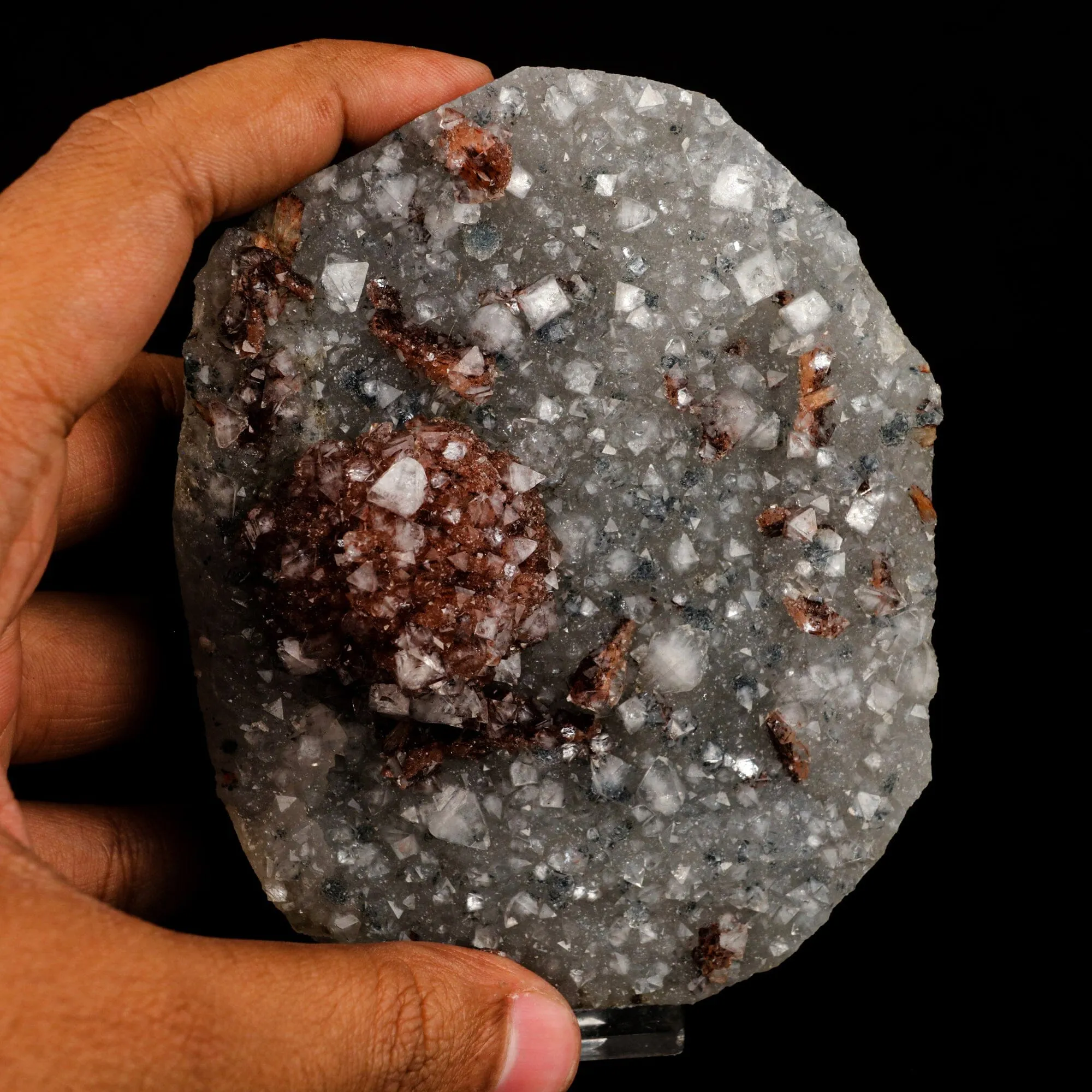 Apophyllite with Stilbite Natural Mineral Specimen - image 4