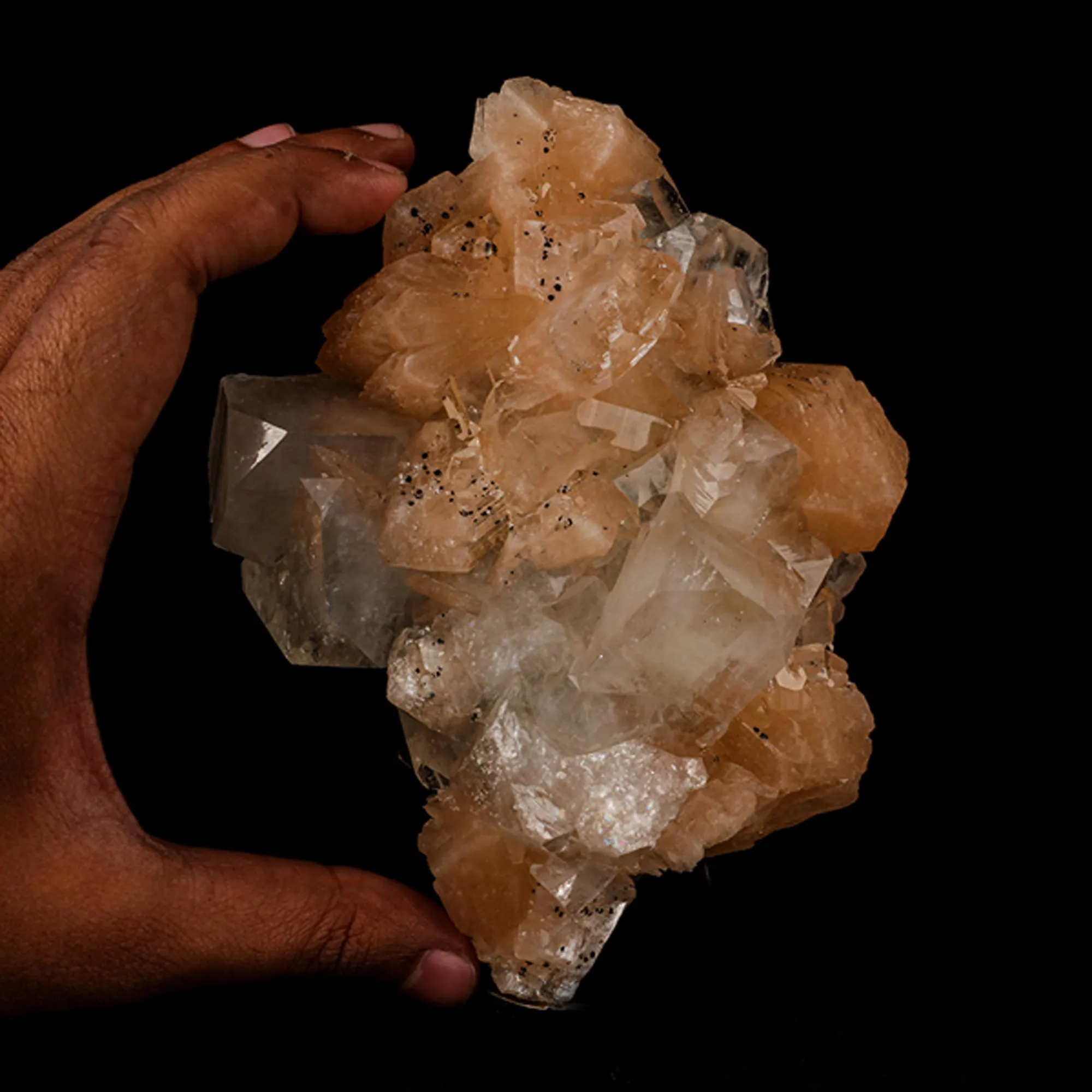 Apophyllite with Stilbite Natural Mineral Specimen - image 5