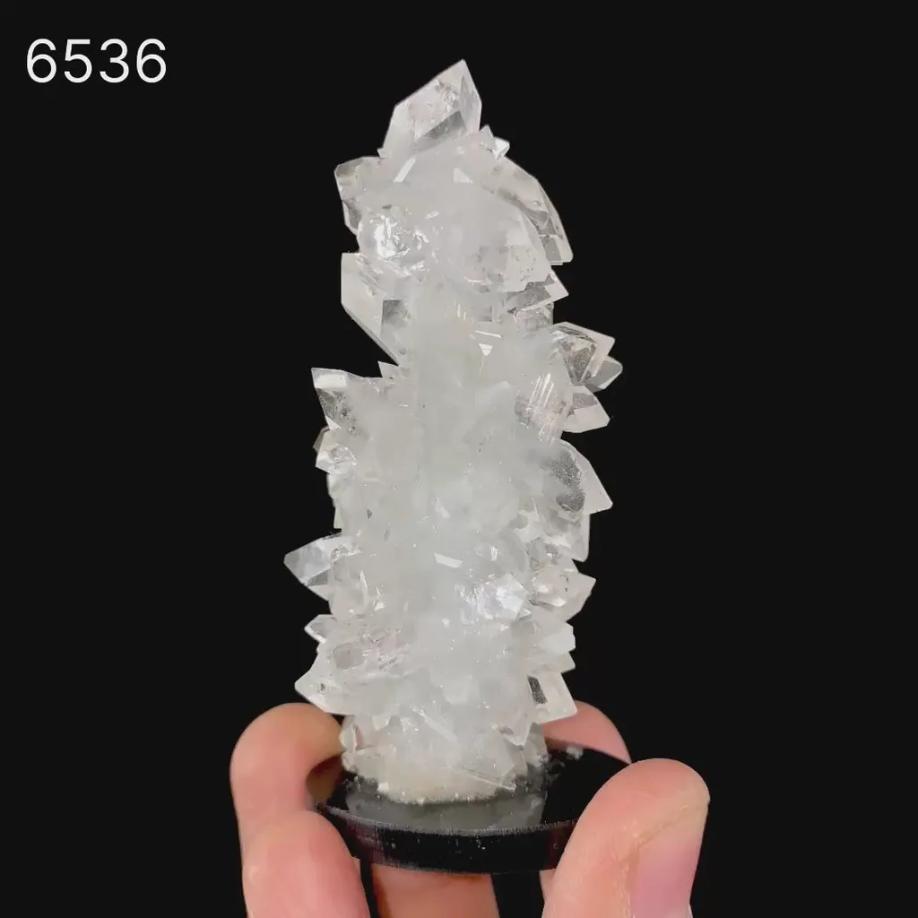 Apophyllite with Stilbite Natural Mineral Specimen - image 5