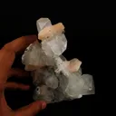 Apophyllite with Stilbite Natural Mineral Specimen - image 5