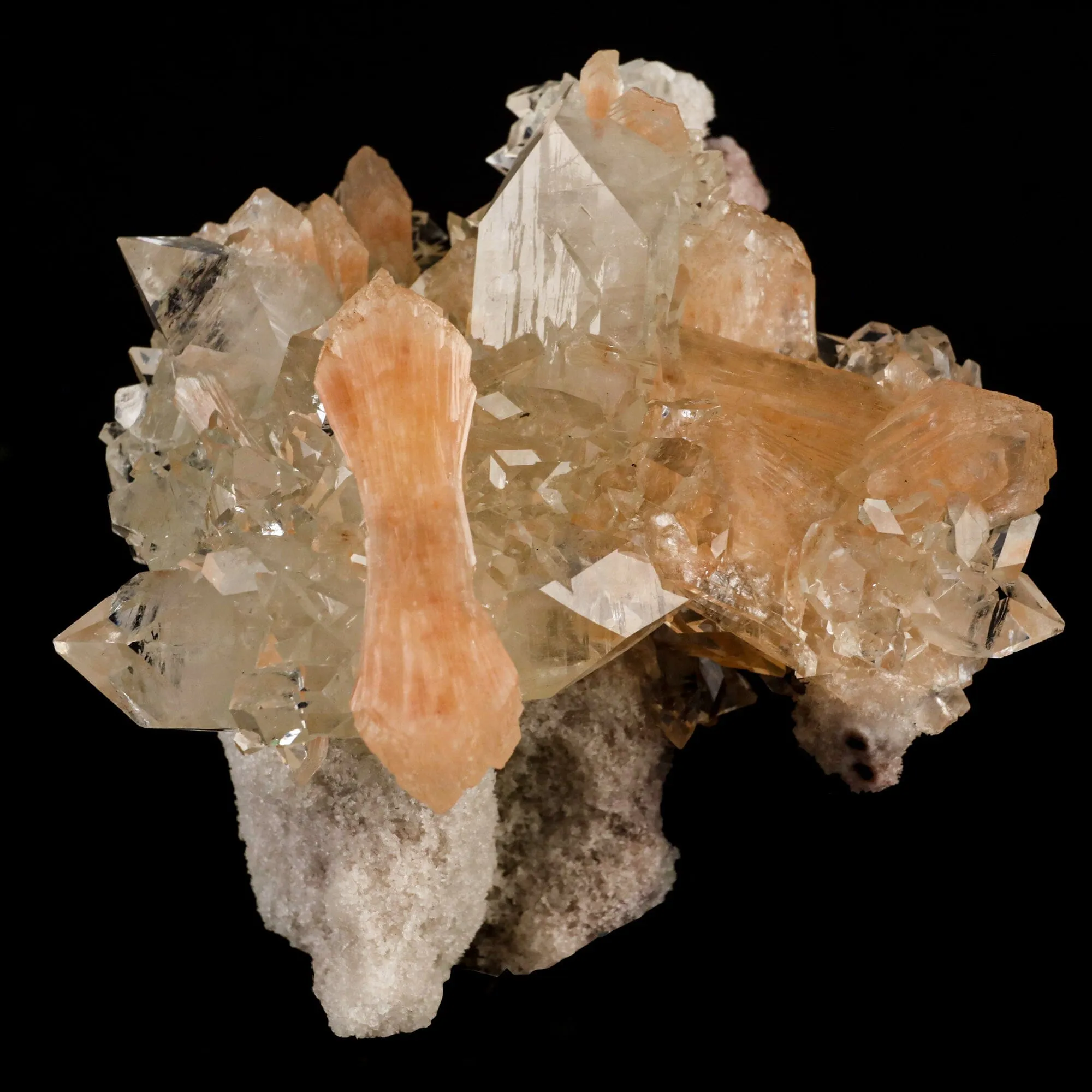 Apophyllite with Stilbite Natural Mineral Specimen - image 1