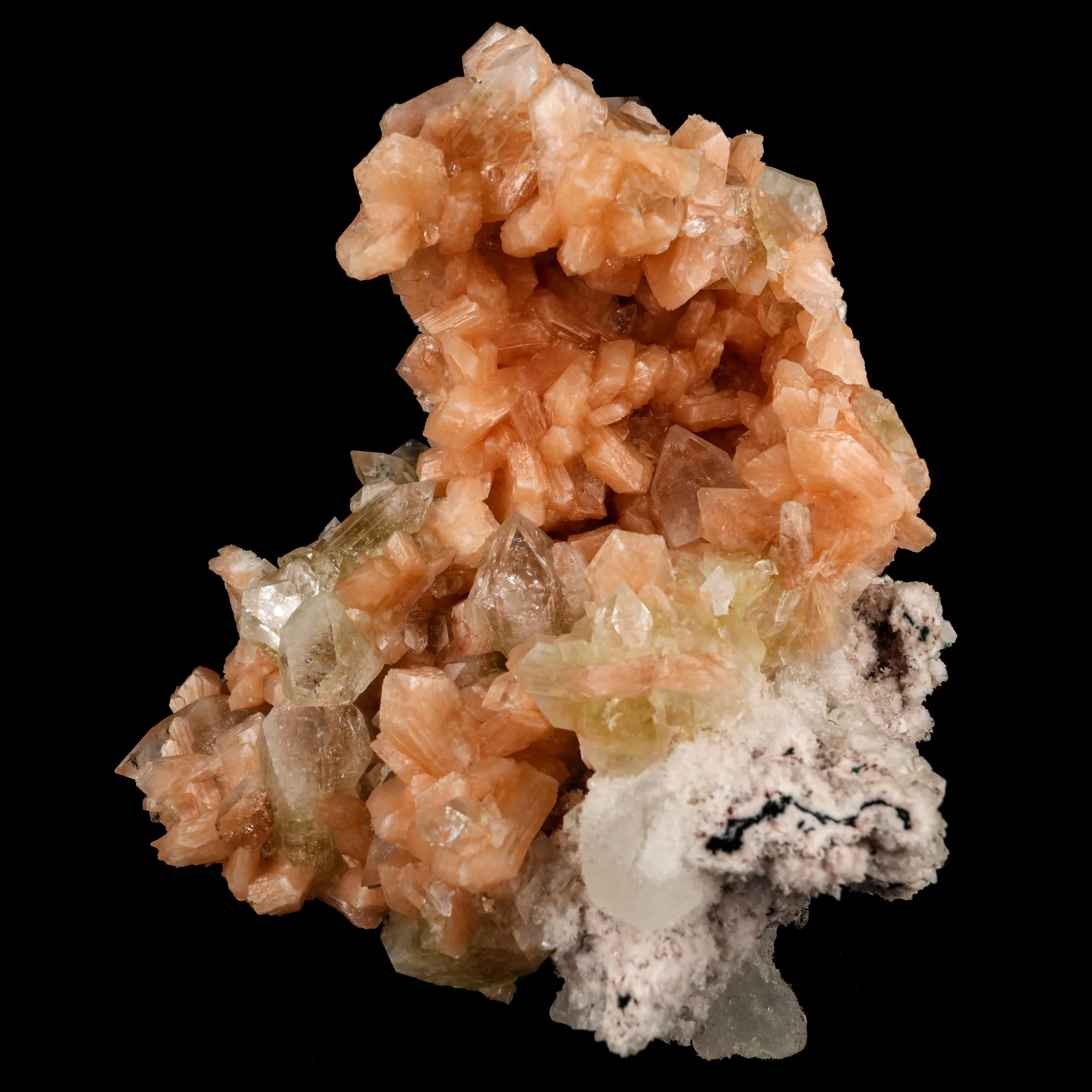 Apophyllite with Stilbite Natural Mineral Specimen - image 2