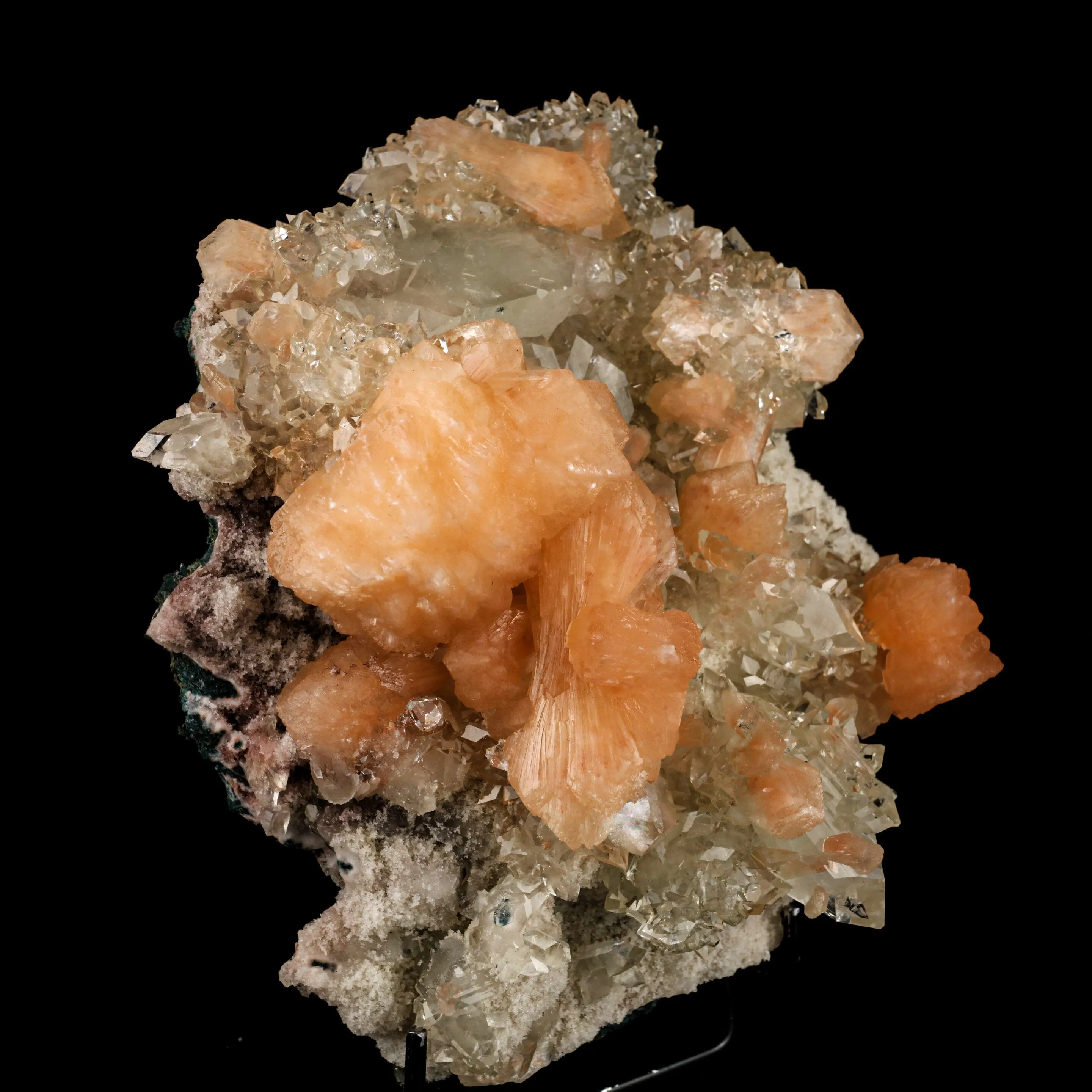 Apophyllite with Stilbite Natural Mineral Specimen - image 2