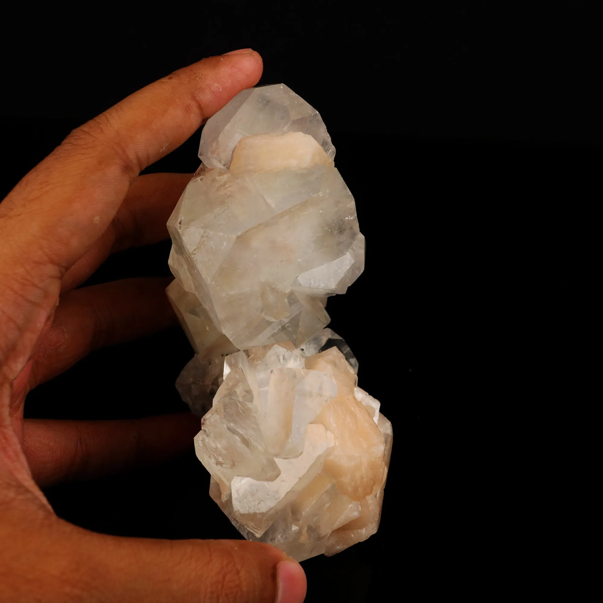 Apophyllite with Stilbite Natural Mineral Specimen - image 3