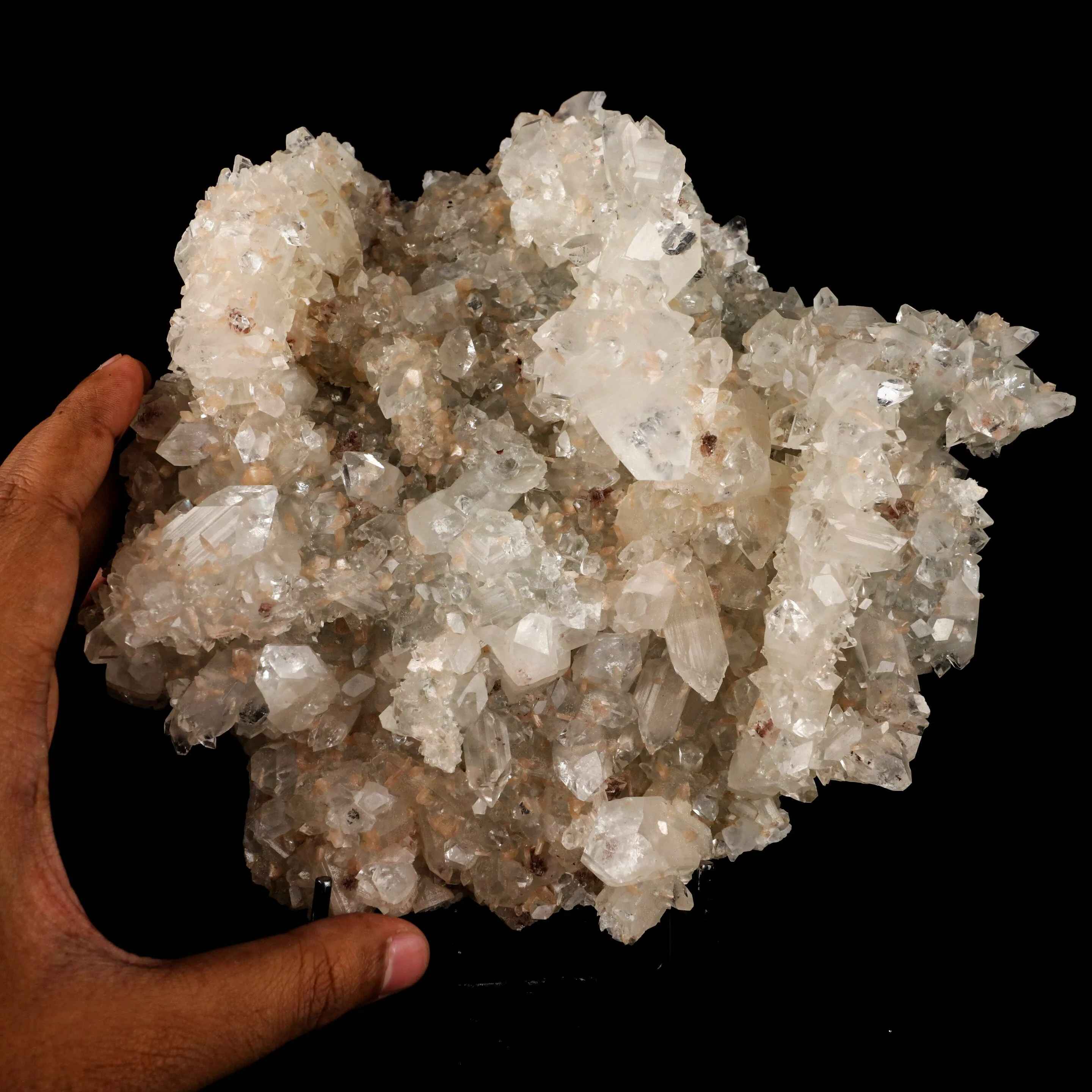 Apophyllite with Stilbite Natural Mineral Specimen - image 4