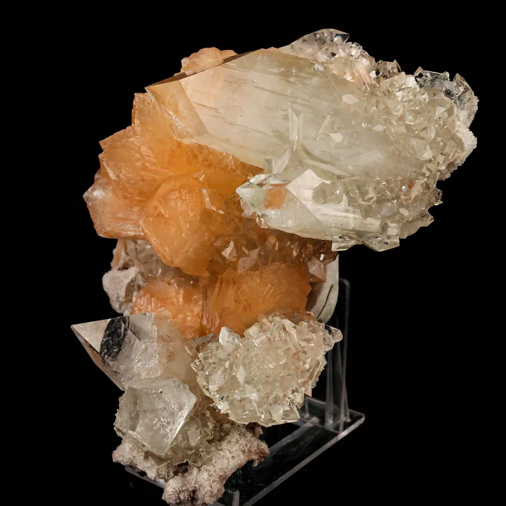 Apophyllite with Stilbite Natural Mineral Specimen image