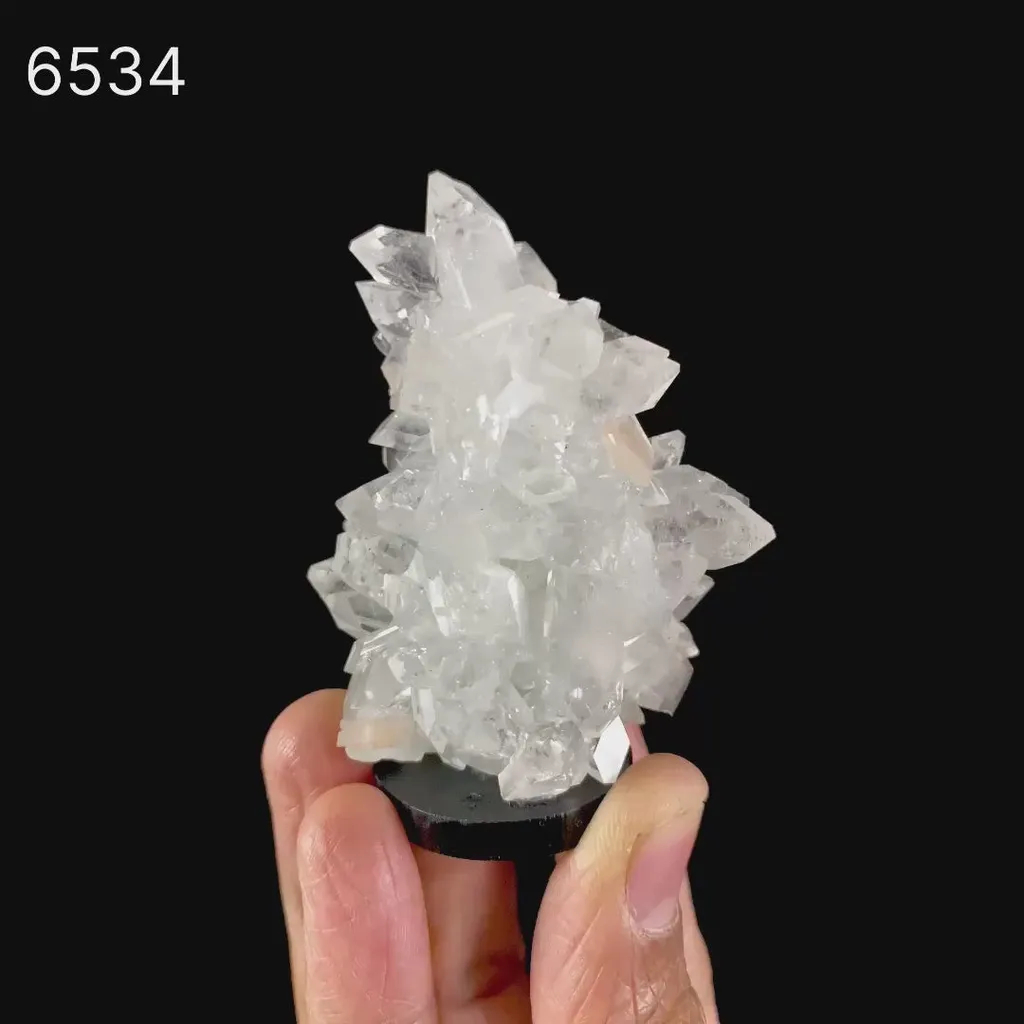 Apophyllite with Stilbite Natural Mineral Specimen - image 6