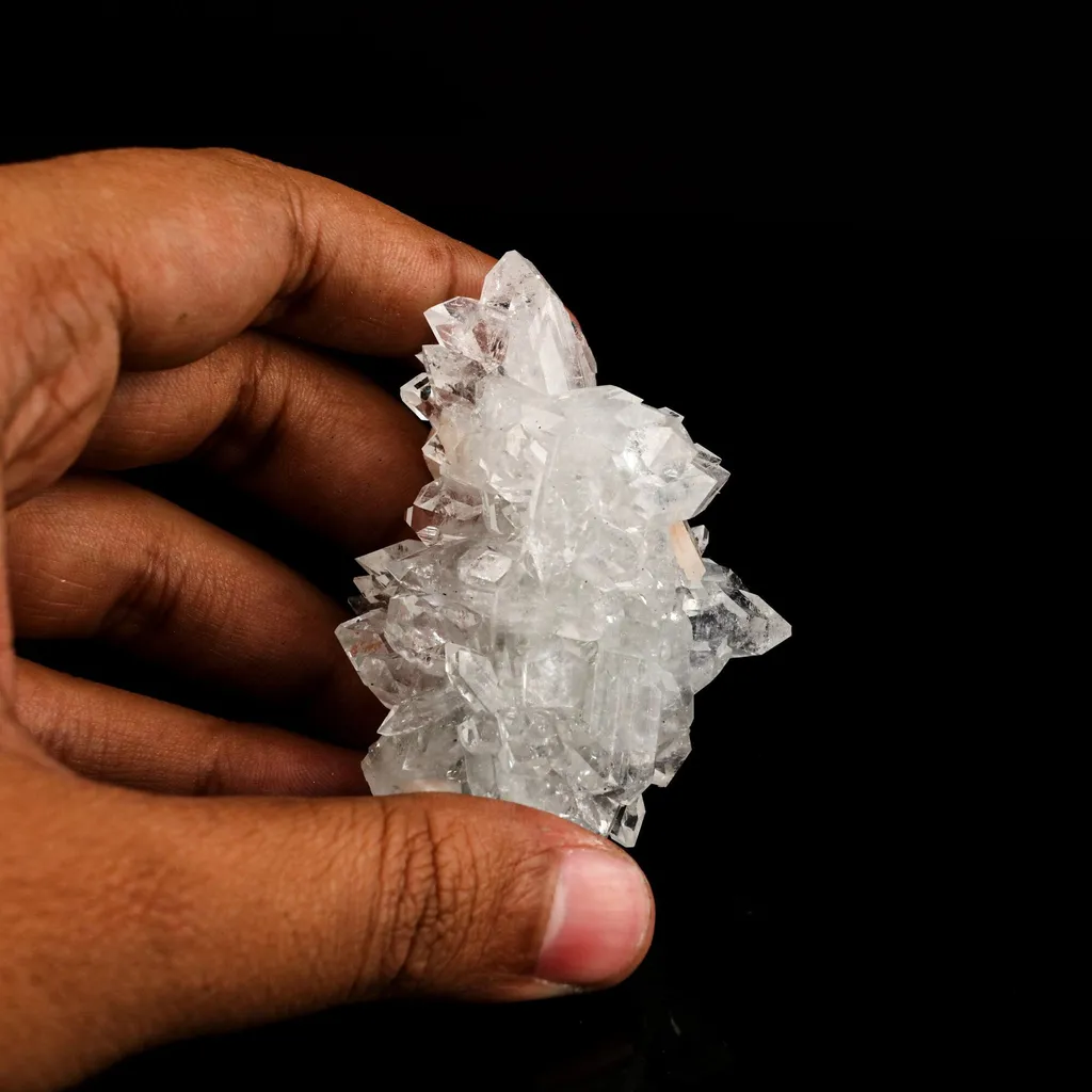 Apophyllite with Stilbite Natural Mineral Specimen - image 5