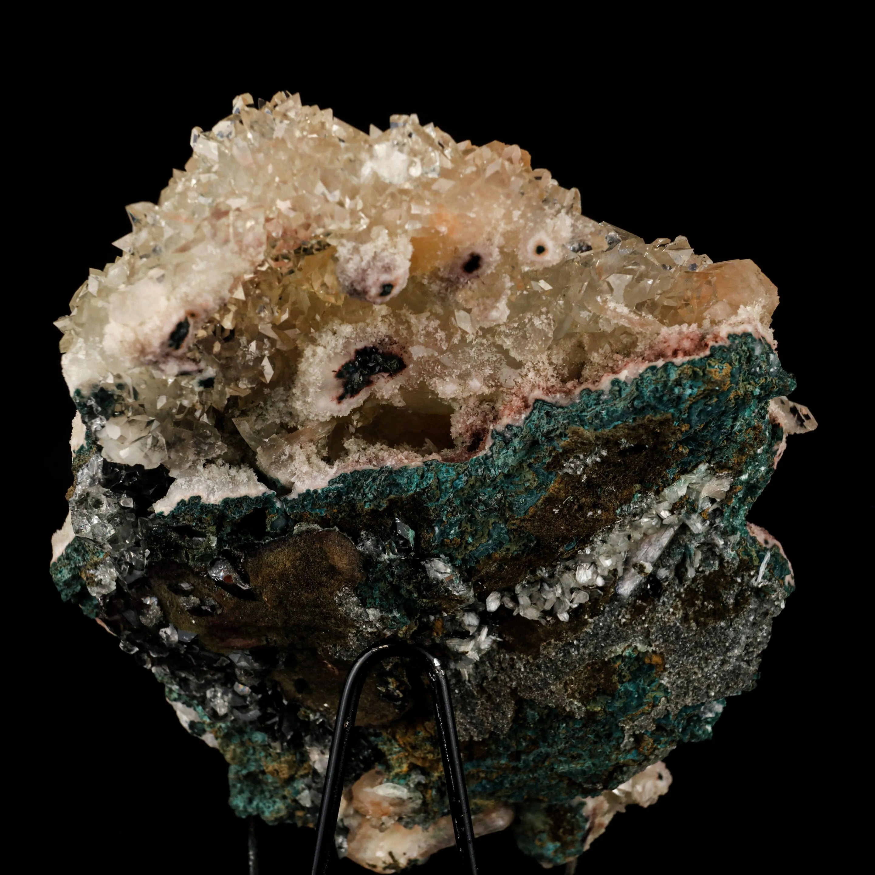 Apophyllite with Stilbite Natural Mineral Specimen - image 4