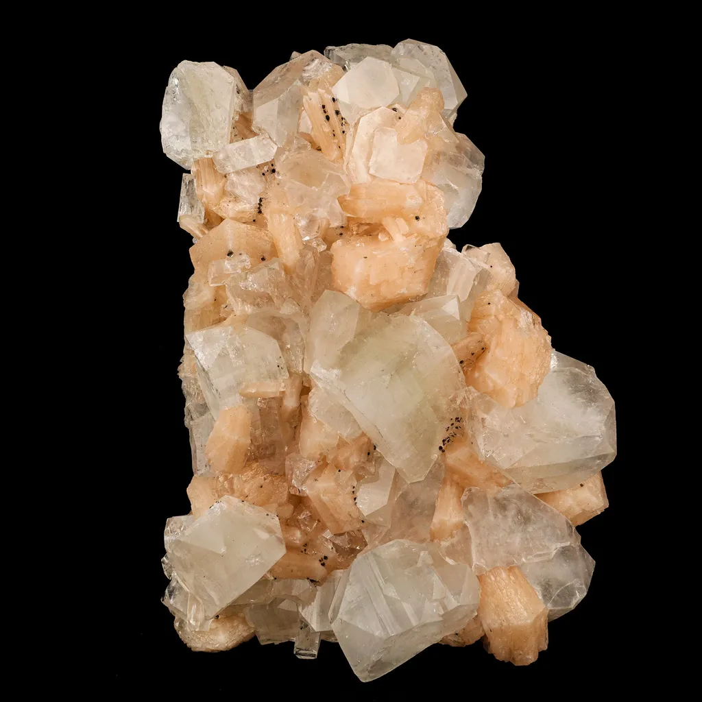Apophyllite with Stilbite Self Standing Natural Mineral Specimen image