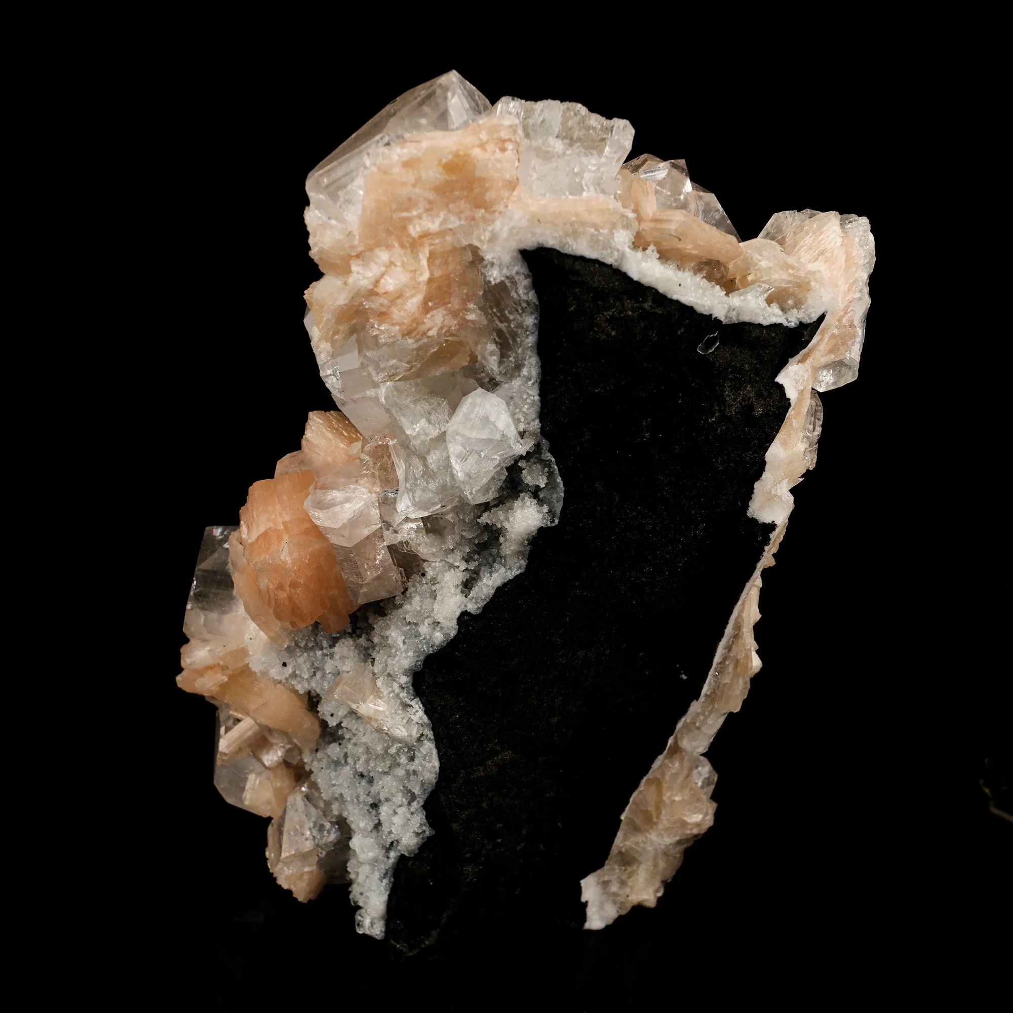 Apophyllite with Stilbite Self Standing Natural Mineral Specimen - image 4