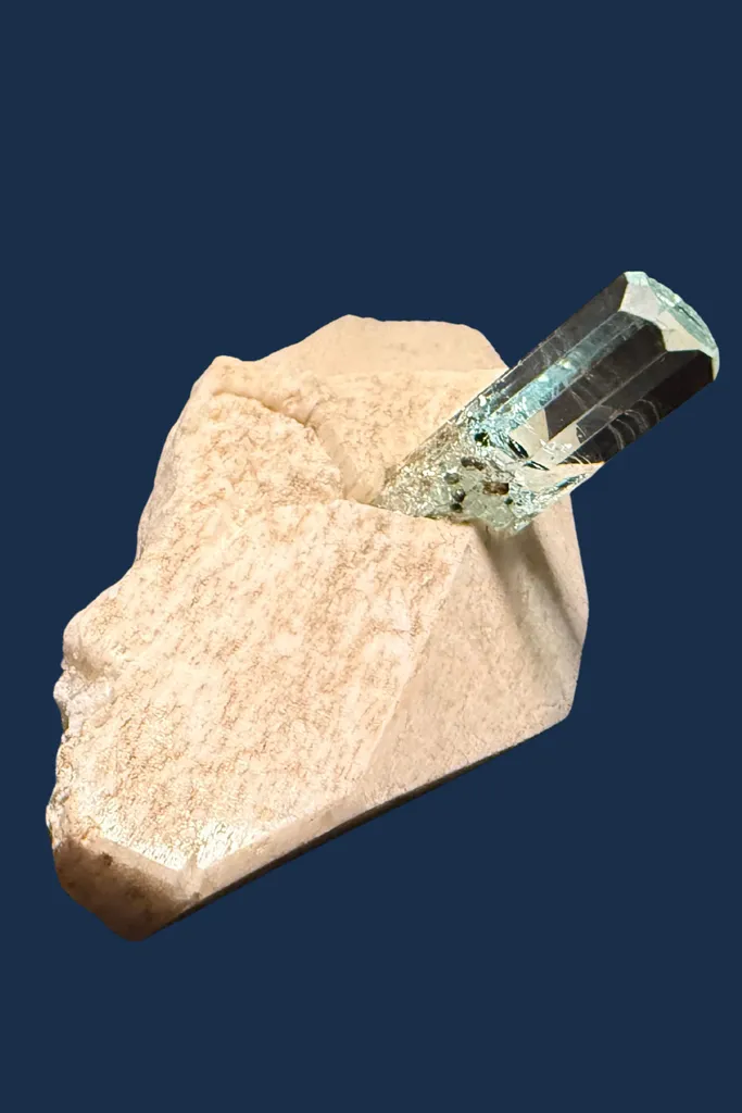 Aquamarin from Pakistan, Gilgit-Baltistan, Distrikt Shigar, Braldu Tal, Dassu - image 3