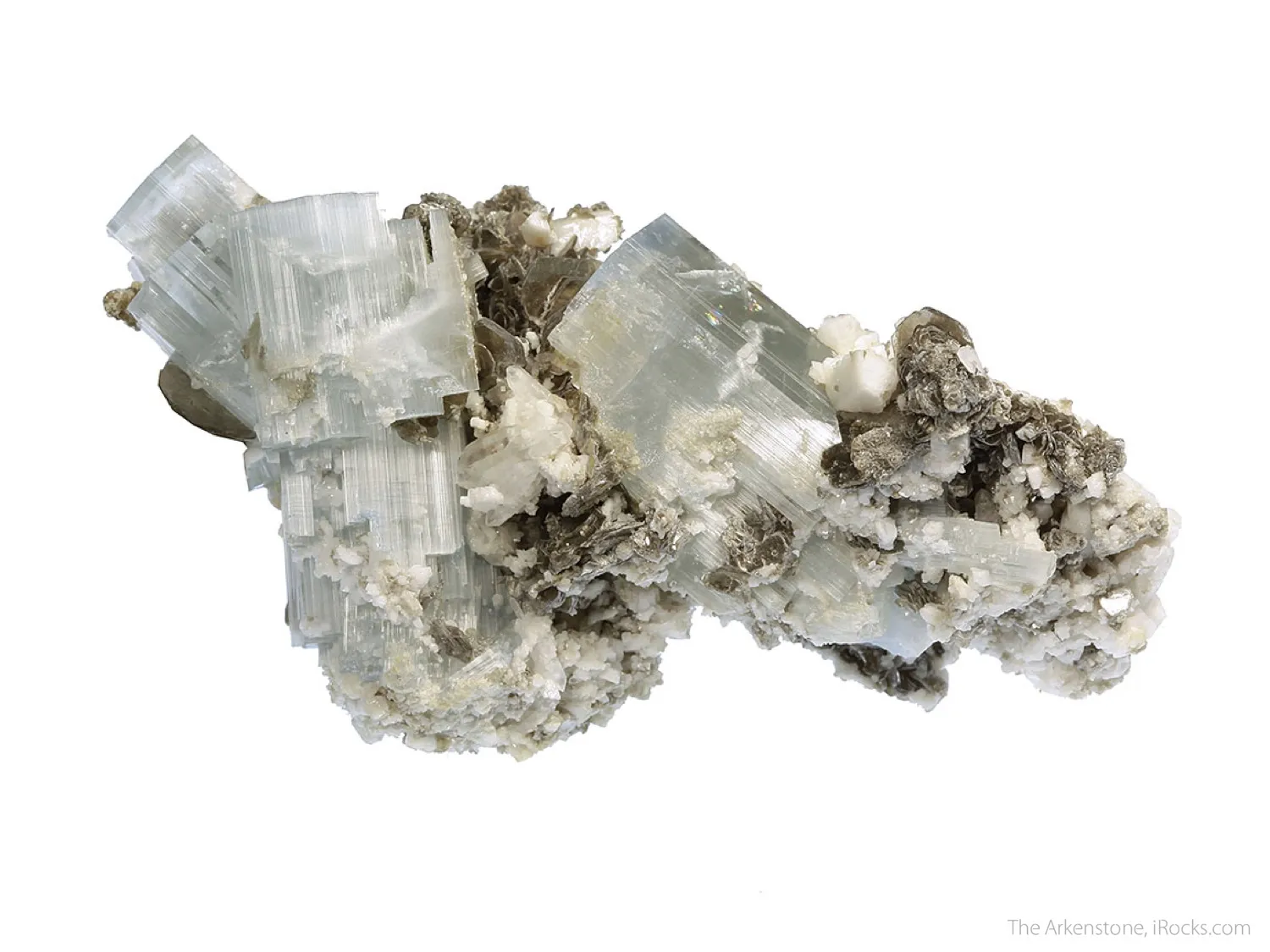 Aquamarine (3 piece rough and cut set) - image 4