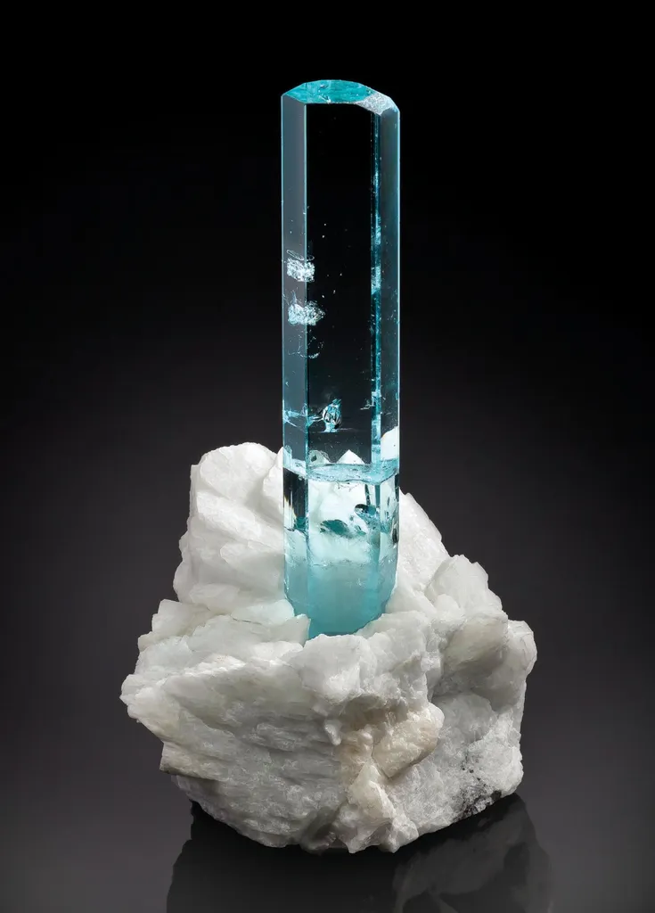 Aquamarine, Albite image