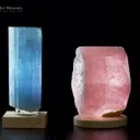 Aquamarine and Morganite Pair from Pakistan - image 1