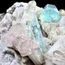 Aquamarine, Apatite, Quartz And Mica On Feldspar From Pakistan - image 3