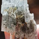 Aquamarine (Beryl) from Erongo, Namibia. Highly aesthetic, sky-blue, Aquamarine crystals showing sharp vertical high vitreous luster. - image 4