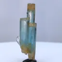 Aquamarine Beryl with Quartz Crystal - image 8