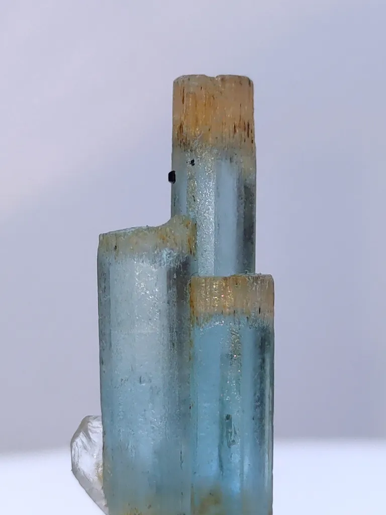 Aquamarine Beryl with Quartz Crystal - image 3