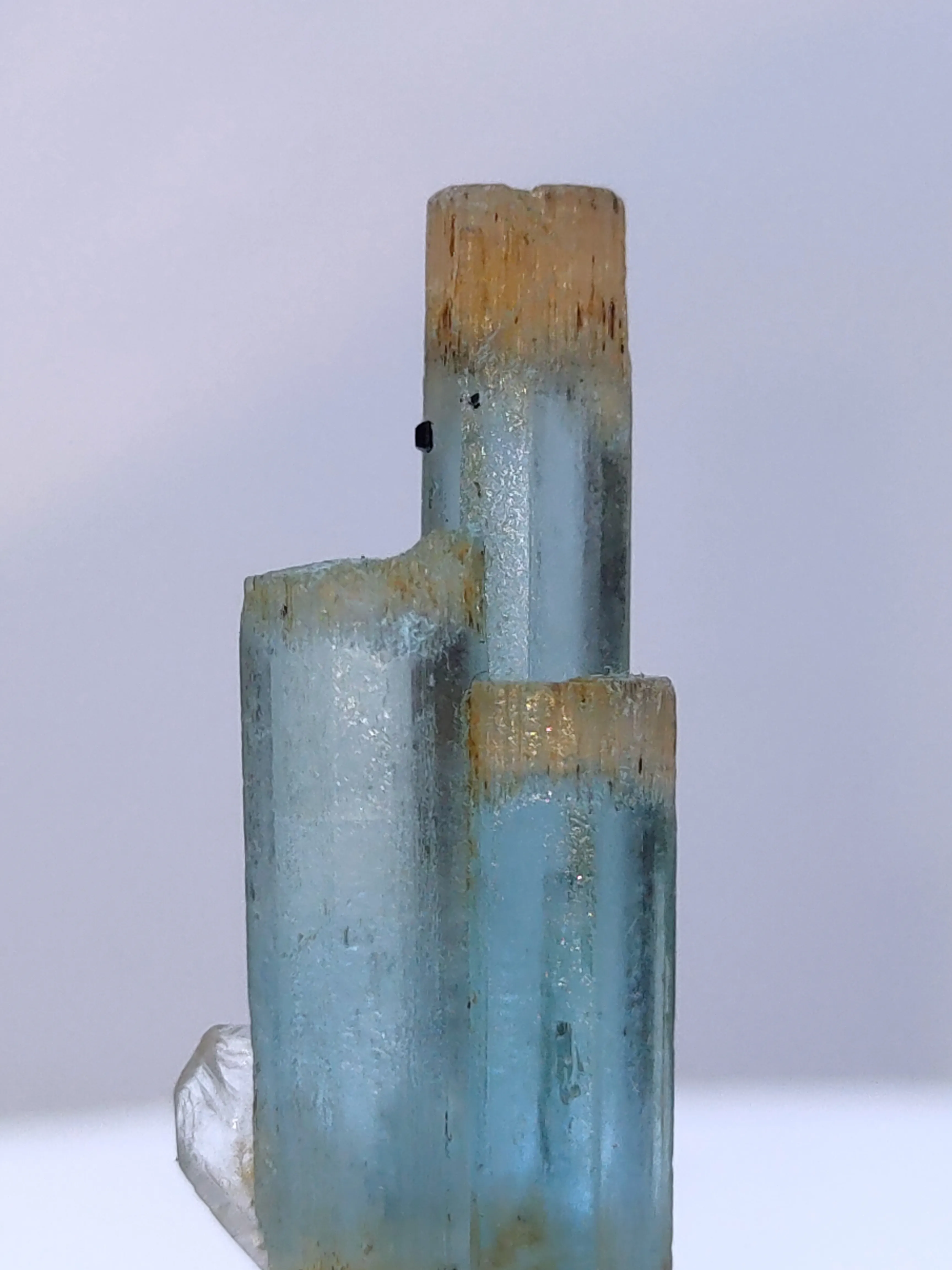 Aquamarine Beryl with Quartz Crystal - image 3