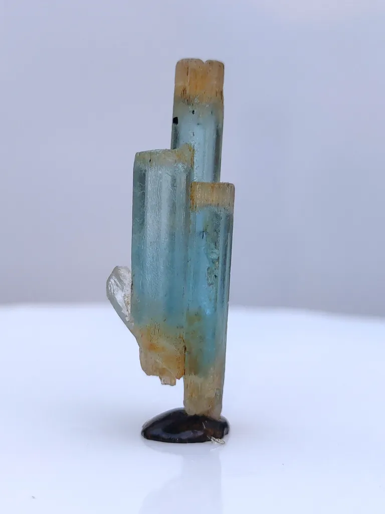 Aquamarine Beryl with Quartz Crystal image