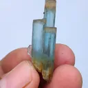 Aquamarine Beryl with Quartz Crystal - image 5