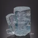 Aquamarine Cluster with Cloud-like Inclusions - image 1