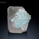 Aquamarine cluster with Quartz from Shigar Pakistan - image 1