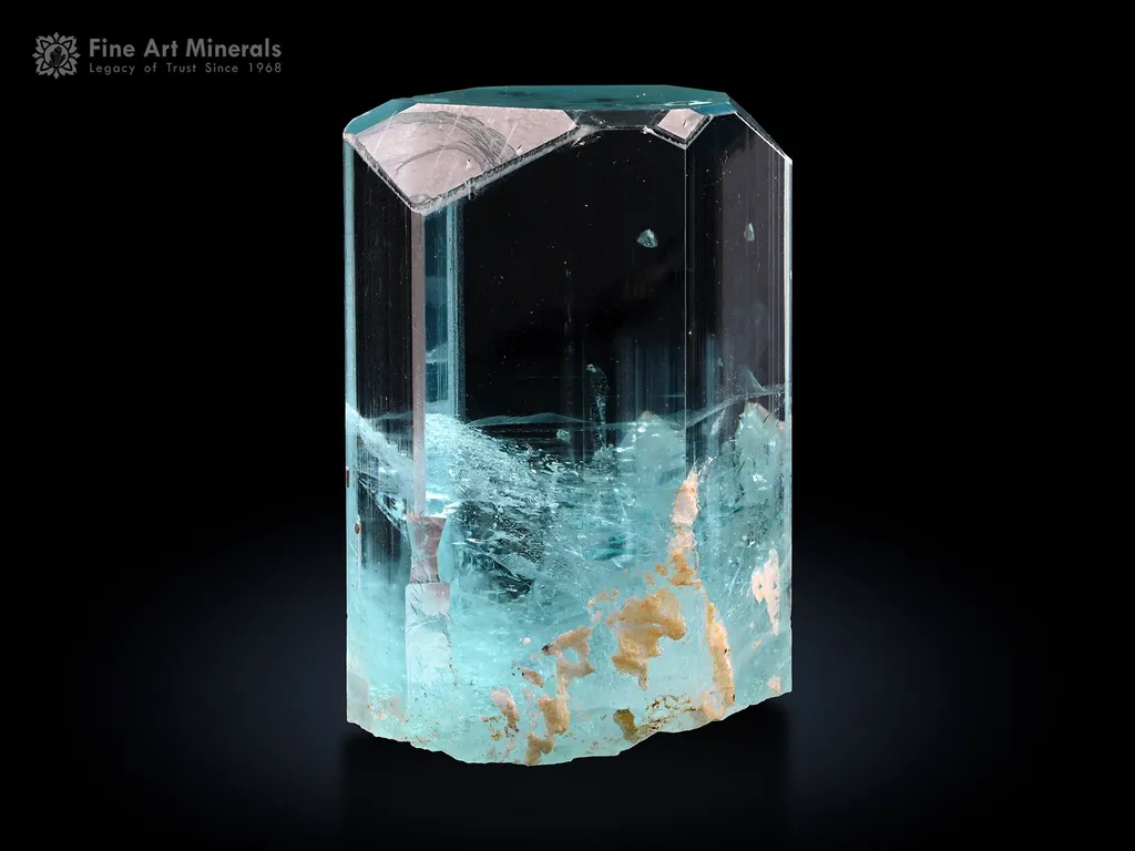 Aquamarine Crystal from Shigar Valley Pakistan image