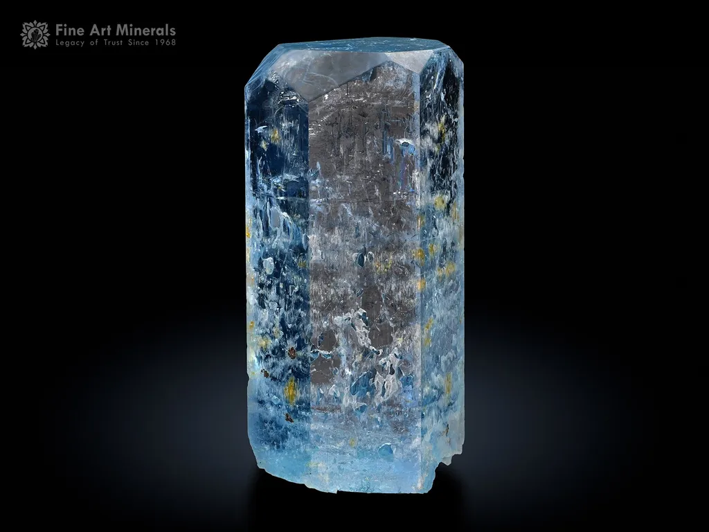 Aquamarine Crystal from Shigar Valley Pakistan image