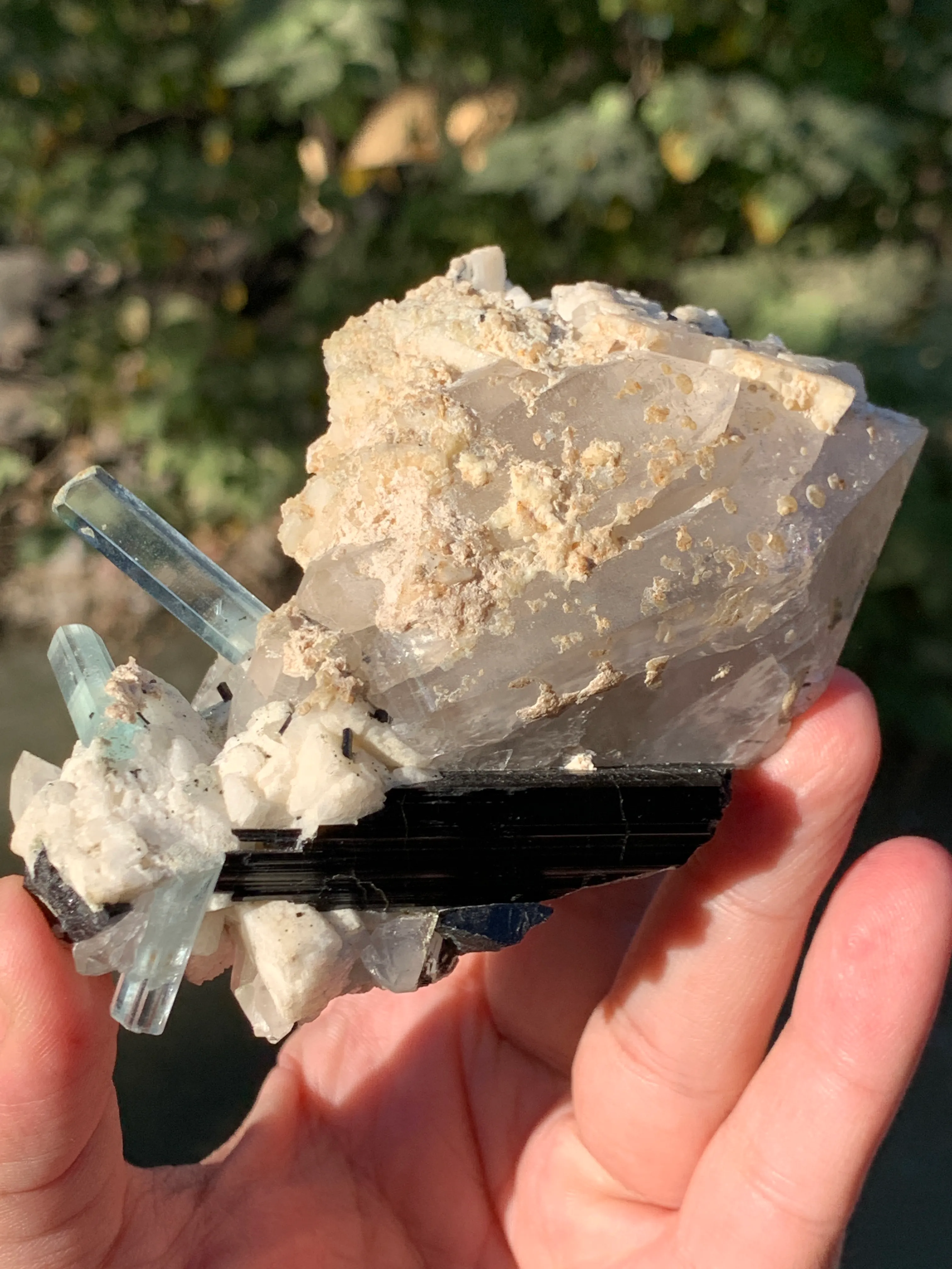 Aquamarine Crystals Naturally Grown on Matrix - image 10