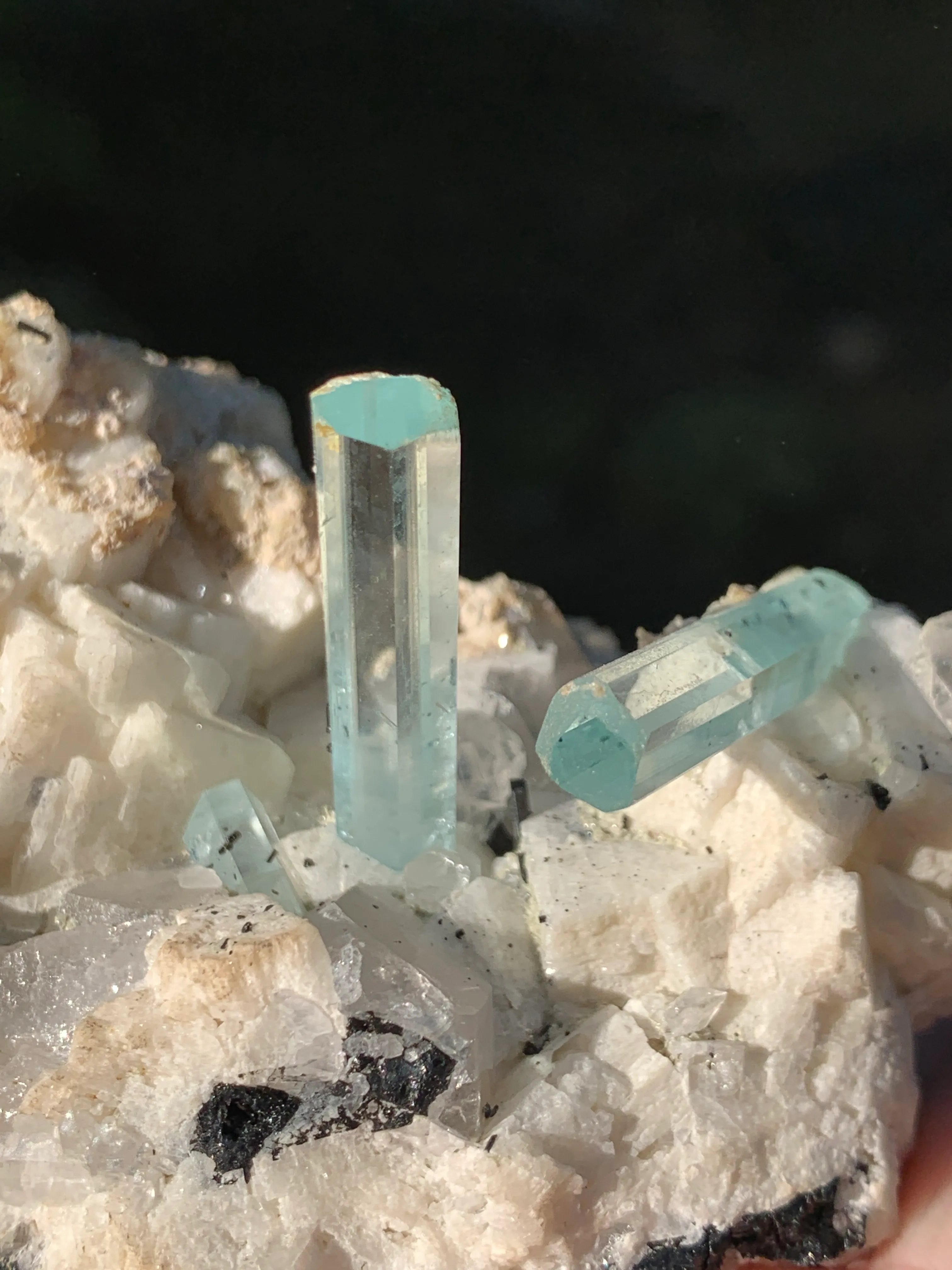 Aquamarine Crystals Naturally Grown on Matrix - image 7