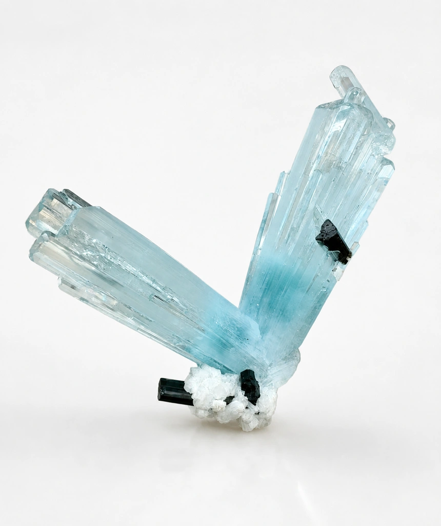 Aquamarine from Alchuri, Shigar Valley, Shigar District, Gilgit-Baltistan, Pakistan image