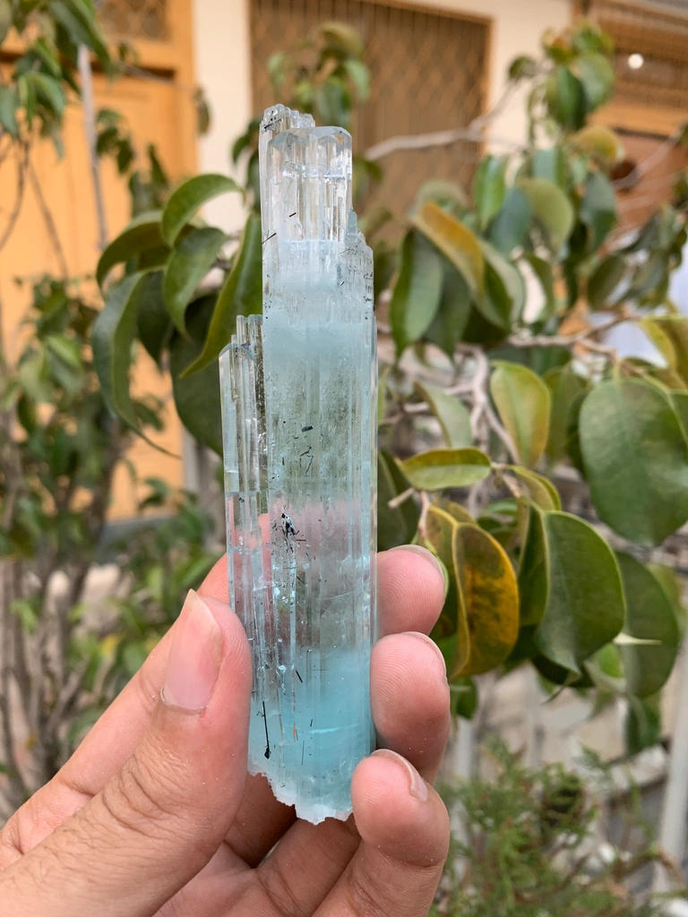 Aquamarine from Alchuri, Shigar Valley, Shigar District, Gilgit-Baltistan, Pakistan image