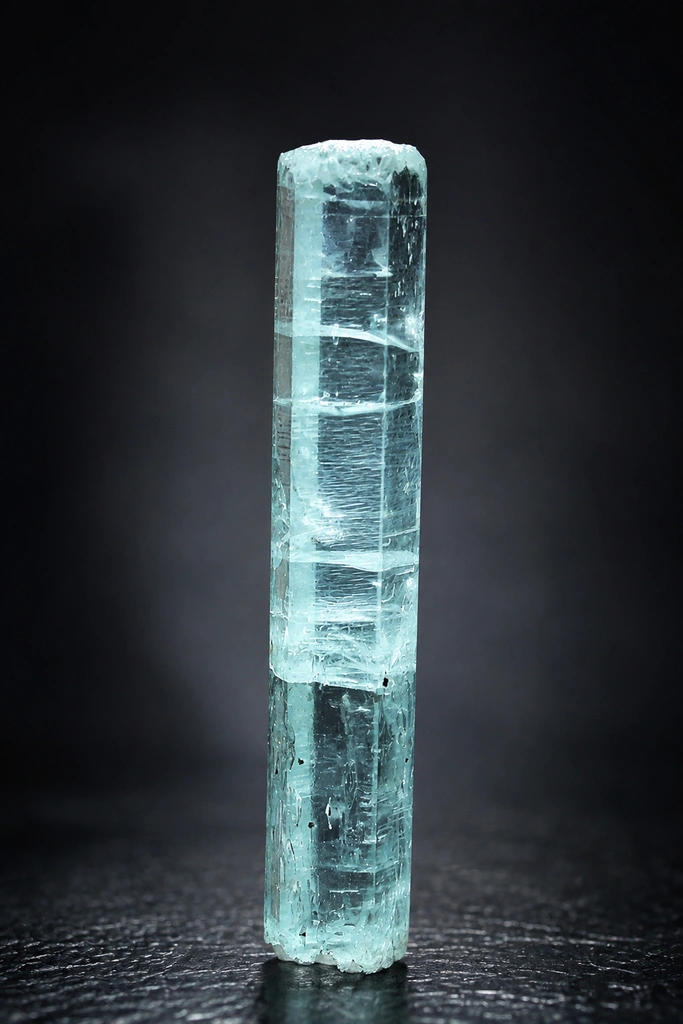 Aquamarine from Alchuri, Shigar Valley, Shigar District, Gilgit-Baltistan, Pakistan image