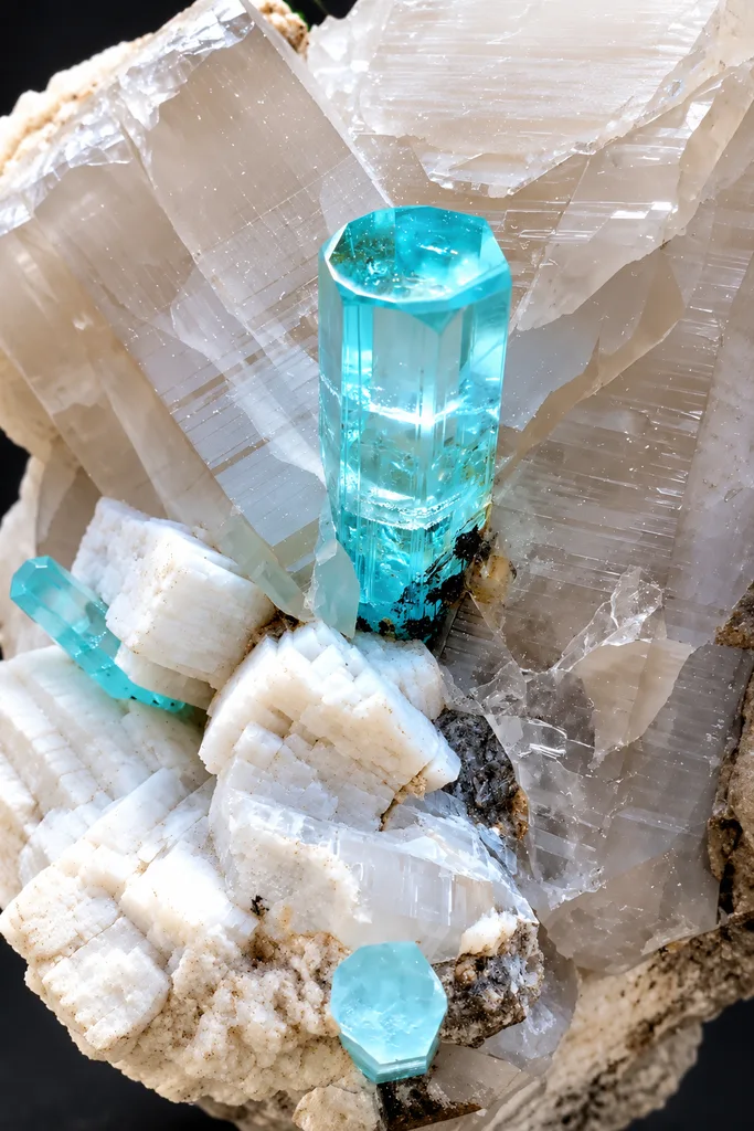 Aquamarine from Alchuri, Shigar Valley, Shigar District, Gilgit-Baltistan, Pakistan - image 3