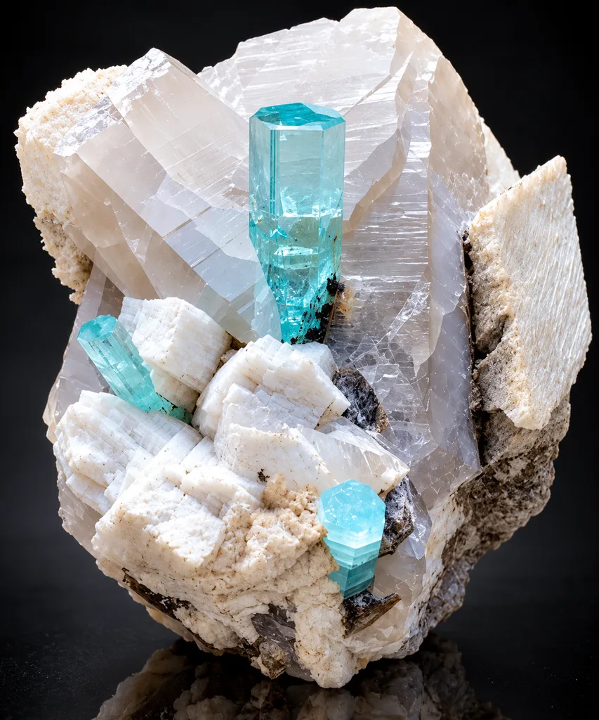 Aquamarine from Alchuri, Shigar Valley, Shigar District, Gilgit-Baltistan, Pakistan - image 4