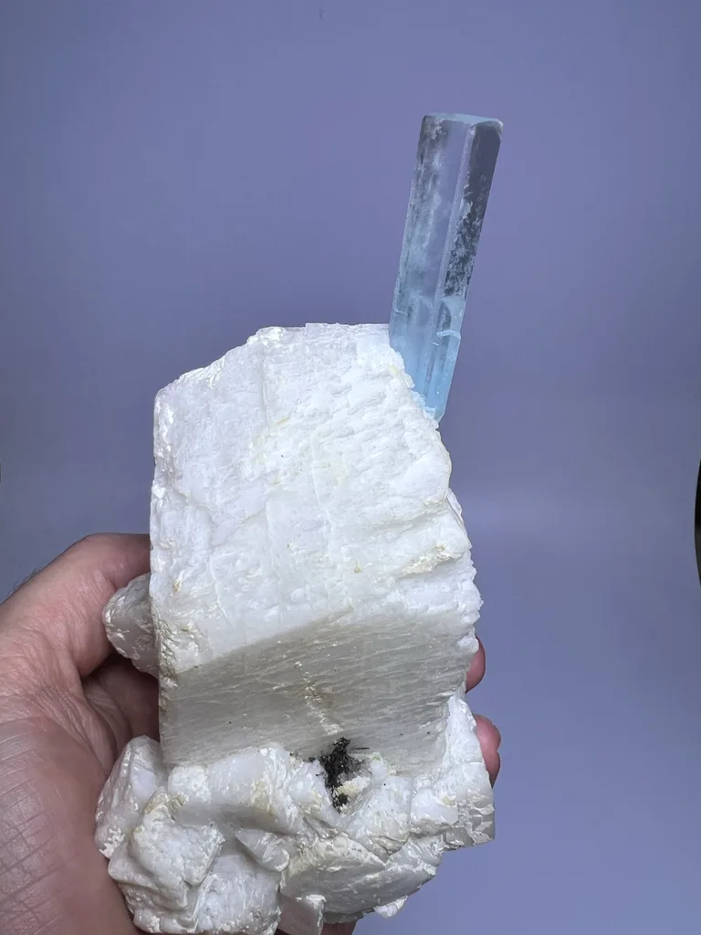 Aquamarine from Alchuri, Shigar Valley, Shigar District, Gilgit ...
