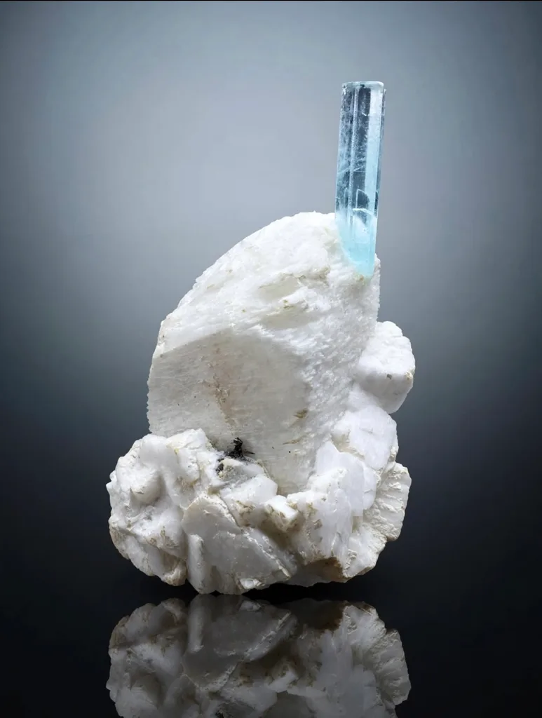 Aquamarine from Alchuri, Shigar Valley, Shigar District, Gilgit ...