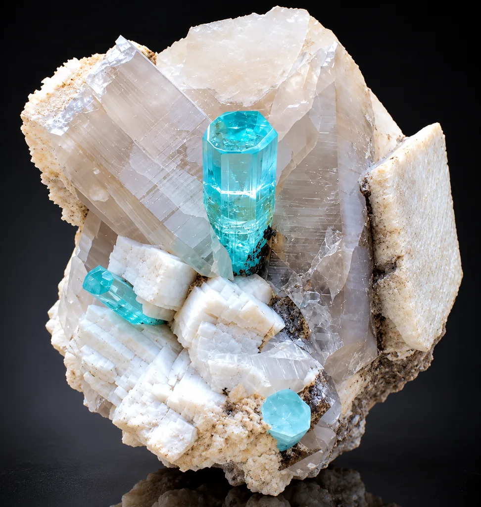 Aquamarine from Alchuri, Shigar Valley, Shigar District, Gilgit-Baltistan, Pakistan - image 5