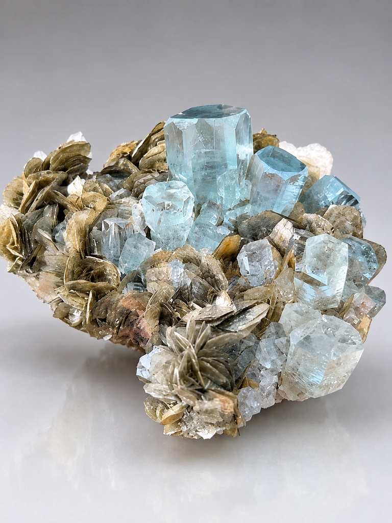 Aquamarine from Aliabad, Nagar District, Gilgit-Baltistan, Pakistan image