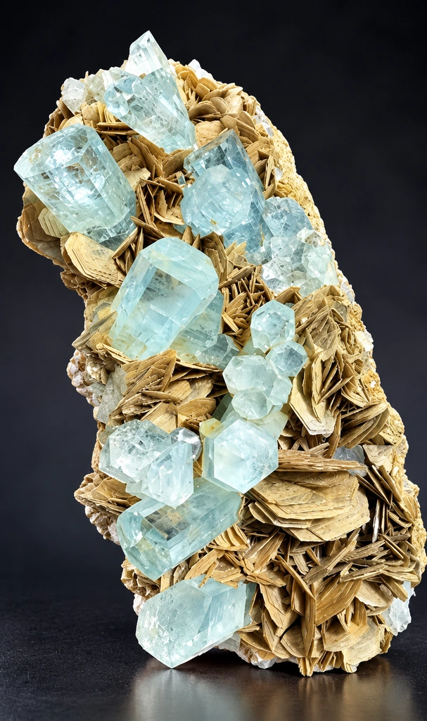 Aquamarine from Chumar Bakhoor, Nagar District, Gilgit-Baltistan, Pakistan image