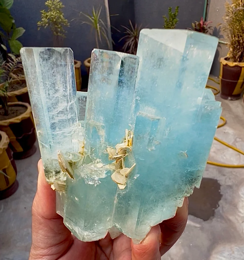 Aquamarine from Chumar Bakhoor, Nagar District, Gilgit-Baltistan, Pakistan image