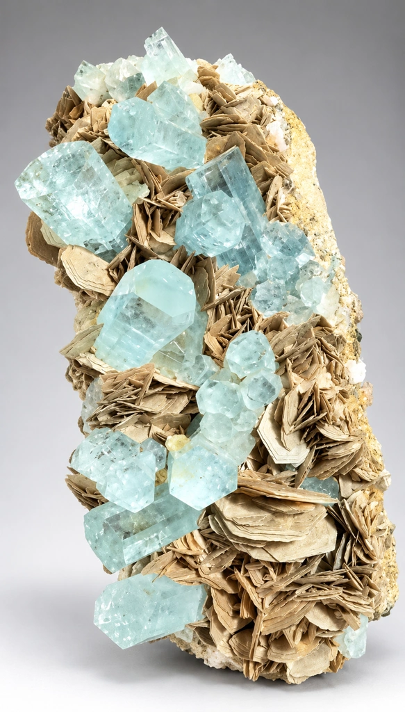 Aquamarine from Chumar Bakhoor, Nagar District, Gilgit-Baltistan, Pakistan - image 4
