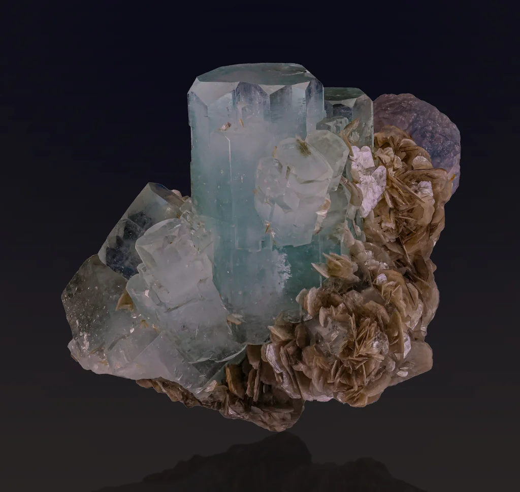 Aquamarine from Chumar Bakhoor, Nagar District, Gilgit-Baltistan, Pakistan image